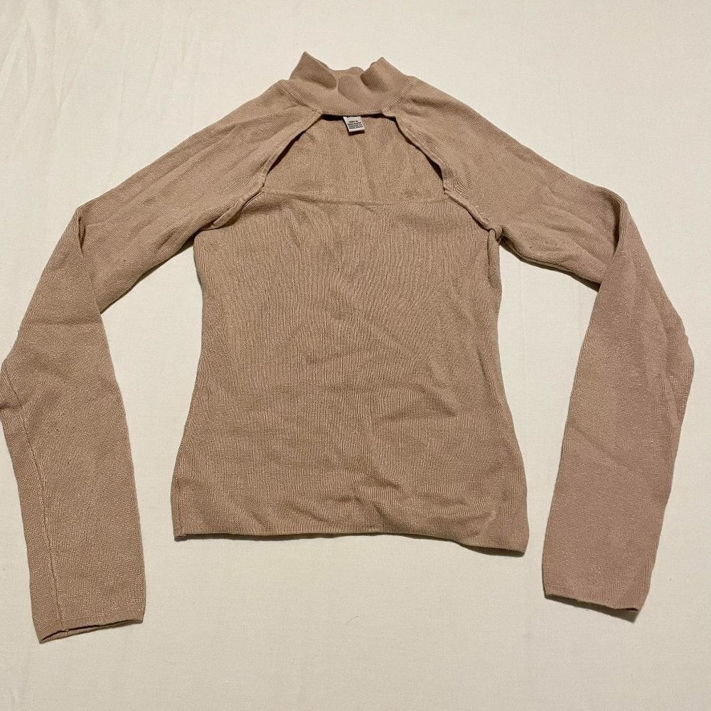 Love and Liberty Cutout Sweater Womens Size Medium Long Sleeve Top